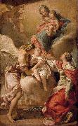 St Giustina and the Guardian Angel Commending the Soul of an Infant to the Madonna and Child