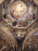 Partial view of the cupola with the pendentive depicting Saint Hilary