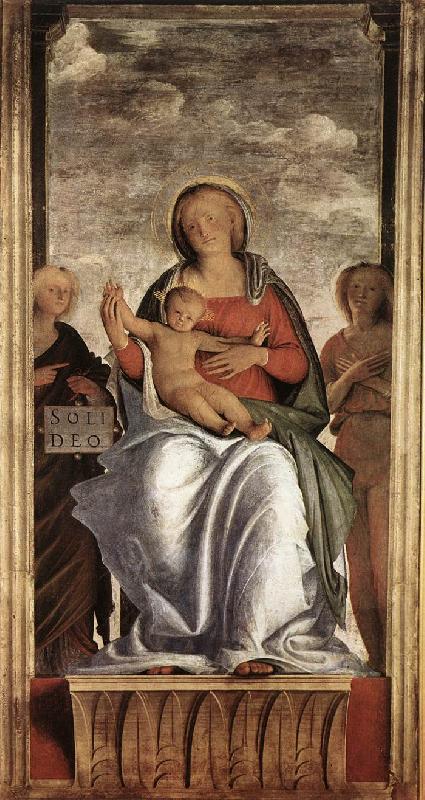 BRAMANTINO Madonna and Child with Two Angels fg