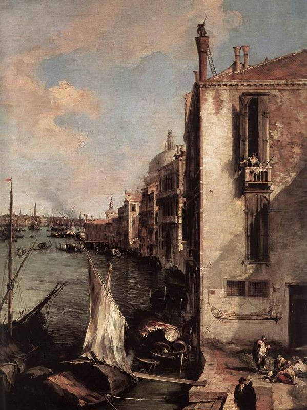 Canaletto Grand Canal, Looking East from the Campo San Vio (detail) fd