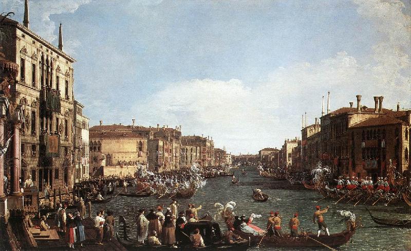 Canaletto A Regatta on the Grand Canal d