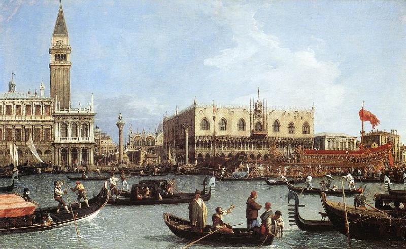 Canaletto Return of the Bucentoro to the Molo on Ascension Day d