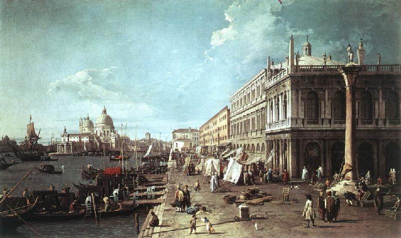 Canaletto The Molo with the Library and the Entrance to the Grand Canal f