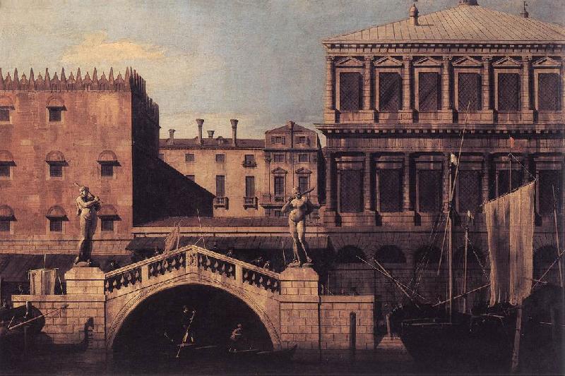 Canaletto Capriccio: The Ponte della Pescaria and Buildings on the Quay d