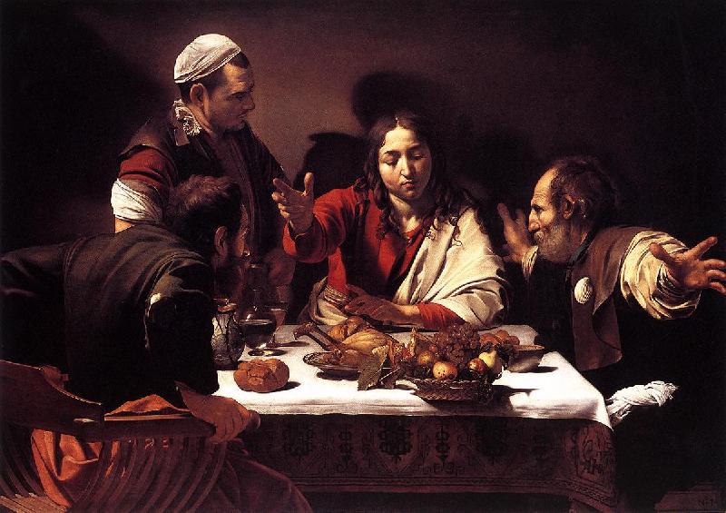 Caravaggio Supper at Emmaus gg