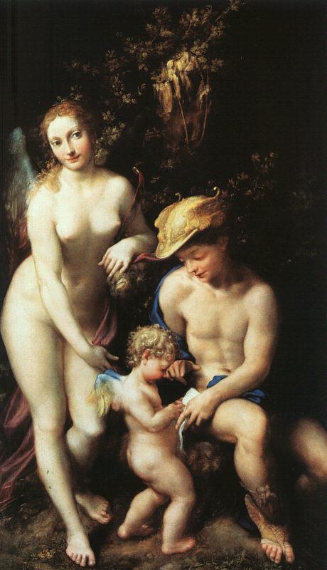 Correggio The Education of Cupid