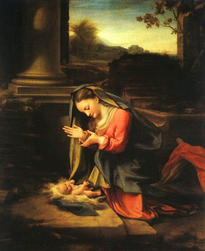 Correggio Madonna Worshipping the Child