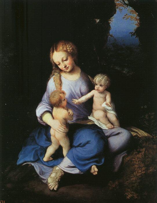 Correggio Madonna and Child with the Young Saint John