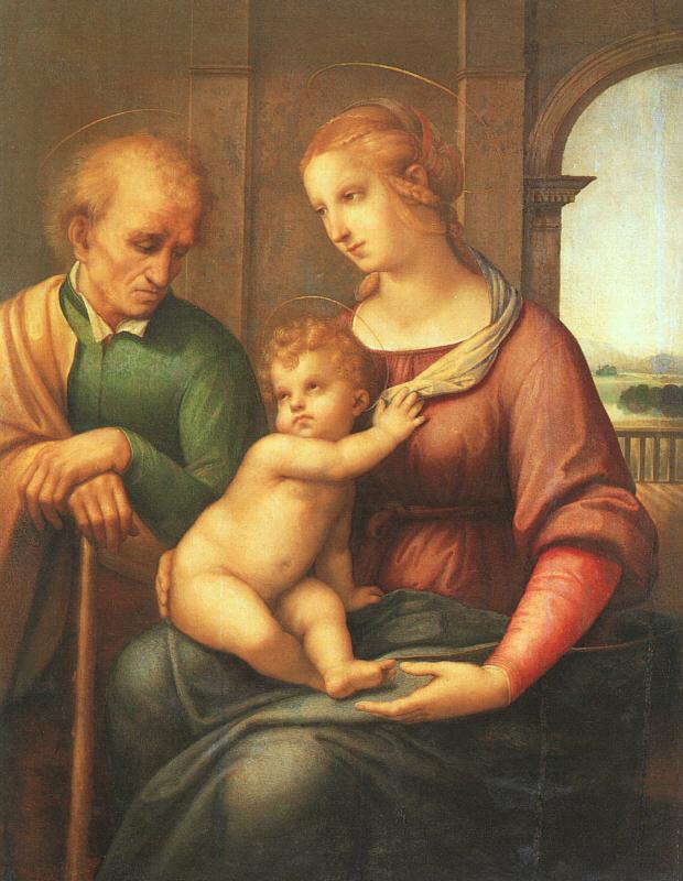 Raphael The Holy Family with Beardless St.Joseph