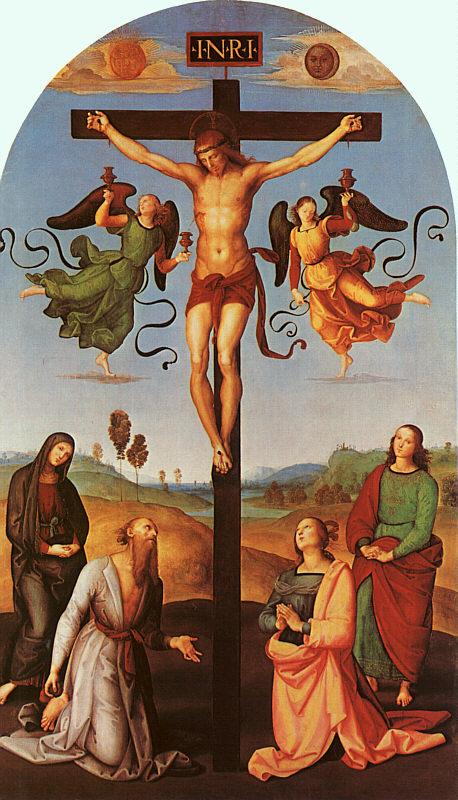 Raphael Christ on the Cross with the Virgin, Saint Jerome, Mary Magdalene and John the Baptist