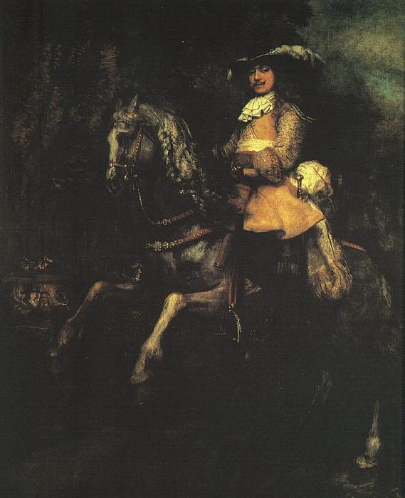 Rembrandt Frederick Rihel on Horseback