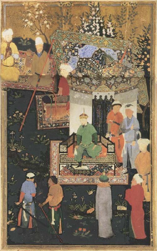 Bihzad Timur enthroned