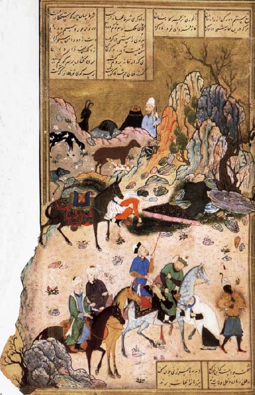 Bihzad Sultan Sanjar and the wildow