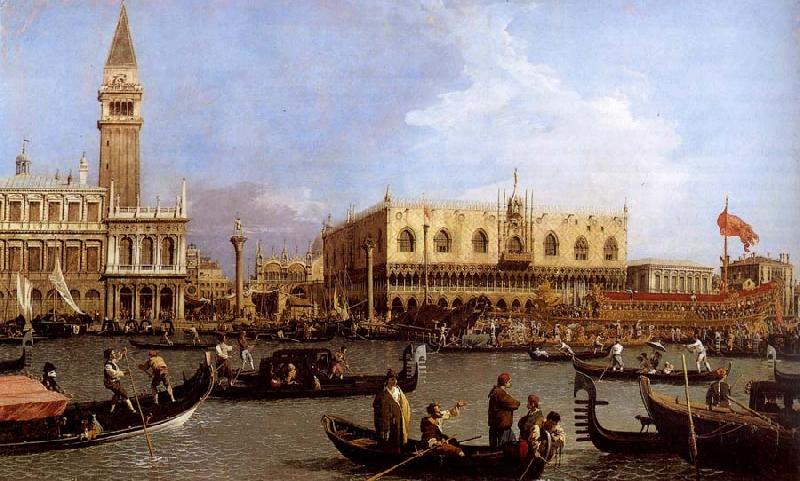 Canaletto named Canaletto Venetie, the Bacino Tue S. Marco on Hemelvaartsdag