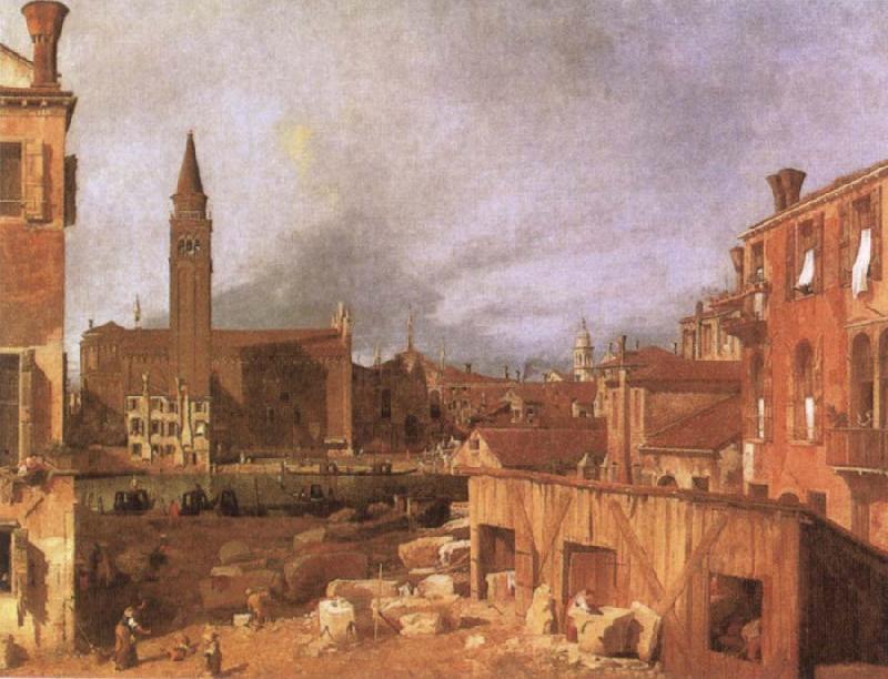 Canaletto Campo S.Vidal and Santa Maria della Carita