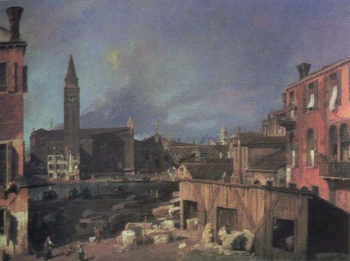 Canaletto the stonemason s yard