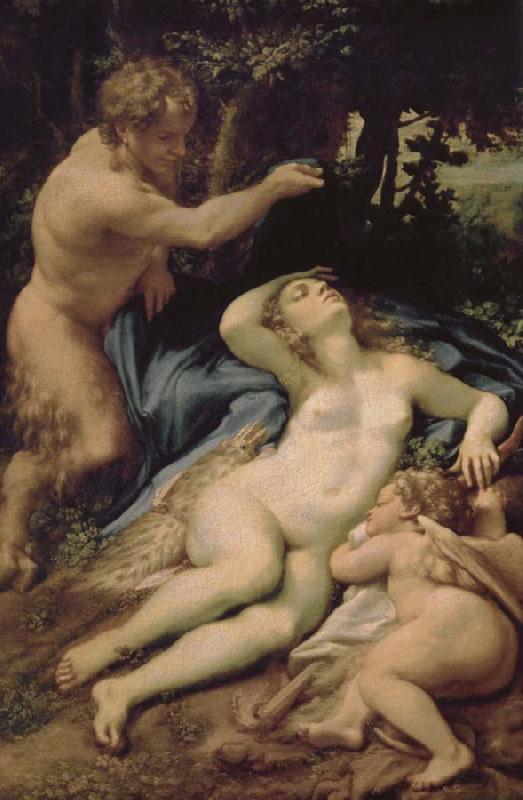 Correggio Venus and Eros was found Lin God