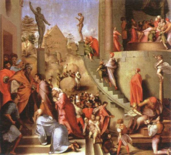 Pontormo joseph with jacob in egypt