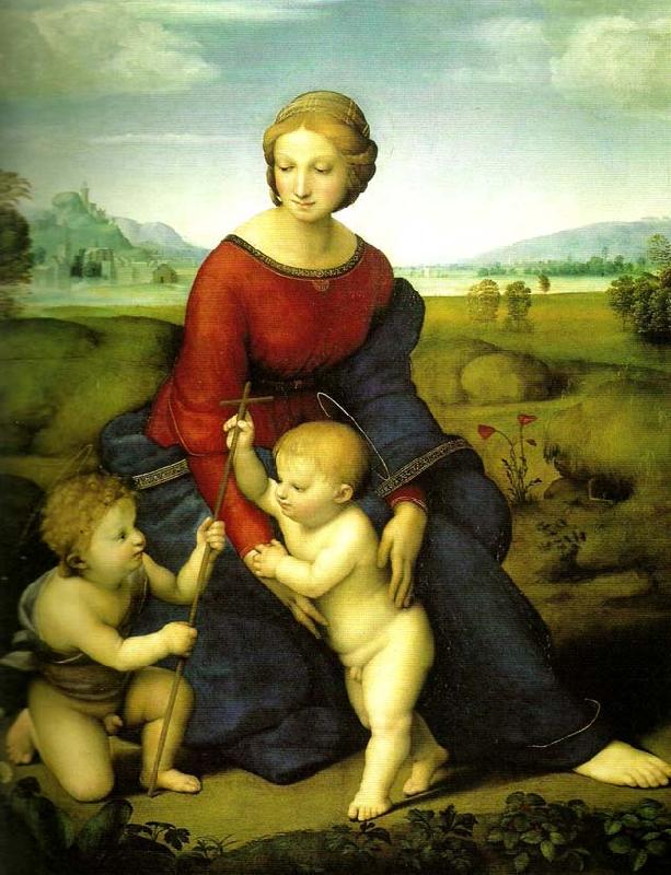 Raphael virgin and child with