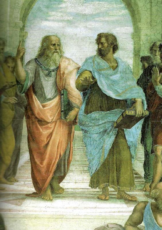 Raphael plato and aristotle detail of the school of athens