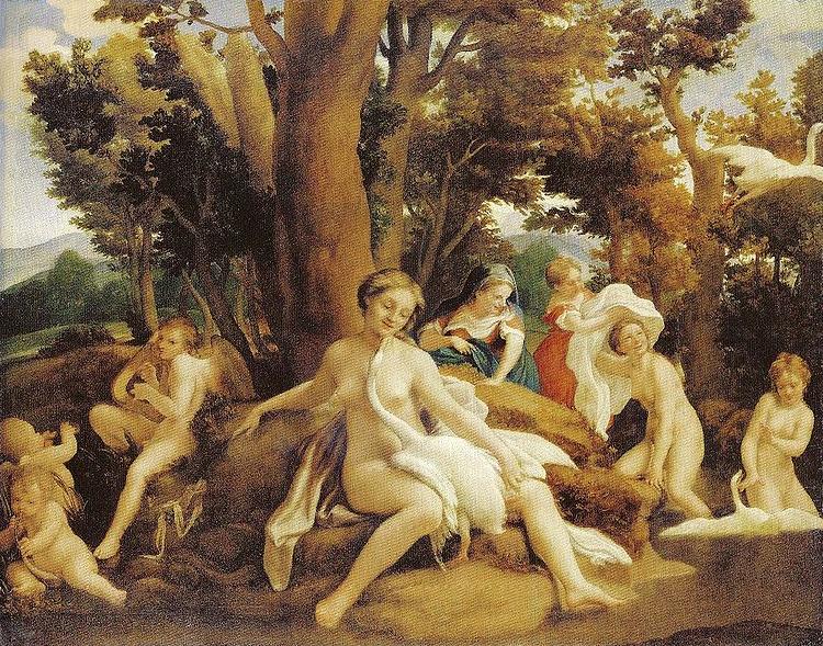 Correggio Leda mit dem Schwan