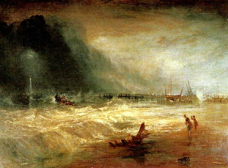 J.M.W.Turner life-boat and manby apparatus going off to a stranded vessel