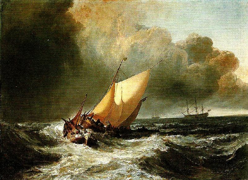 J.M.W.Turner dutch boats in a gale