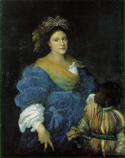 Titian Portrat der Laura de Dianti