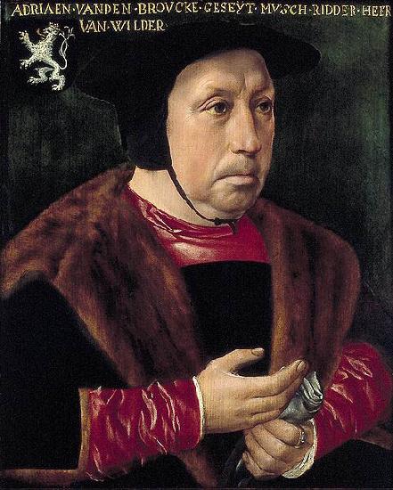 Anonymous Portret van Adriaen van den Broucke, genaamd Musch, Heer van Wildert