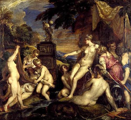 Titian Diana and Callisto