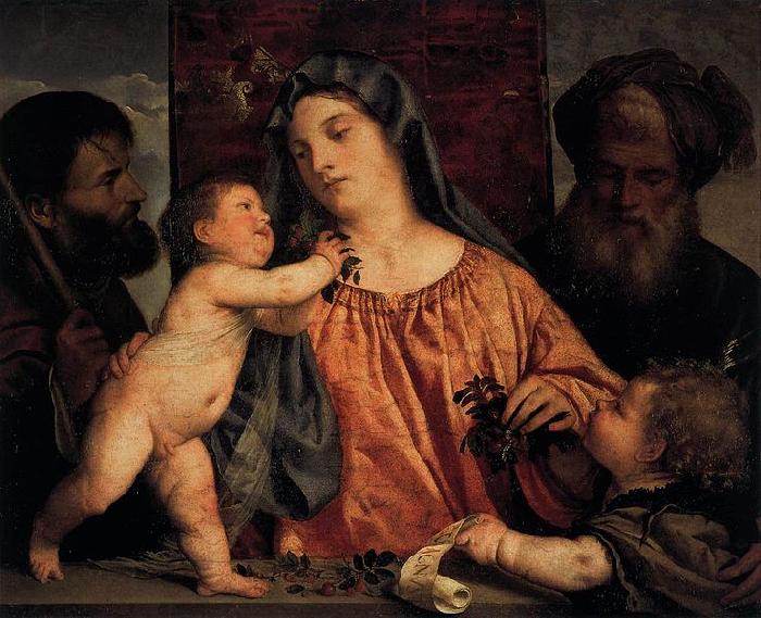 Titian Madonna of the Cherries