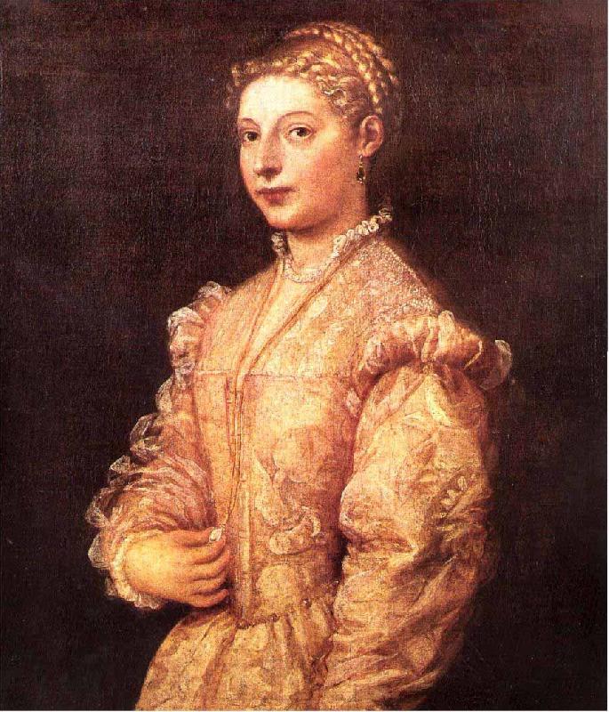 Titian Portrait of Titians daughter Lavinia