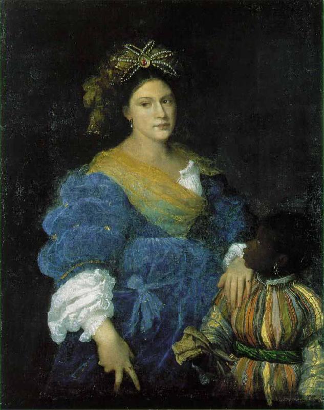 Titian Portrait of Laura Dianti