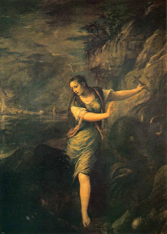 Titian St Margaret and the Dragon