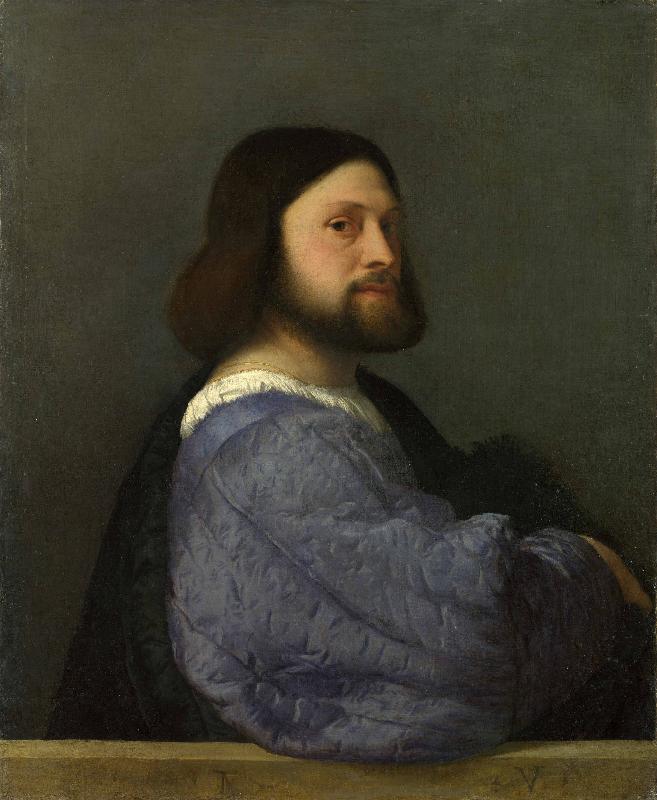 Titian A Man with a Quilted Sleeve