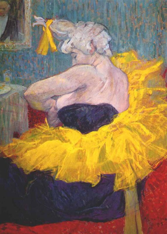 toulouse-lautrec The clownesse cha-u-kao at the Moulin Rouge