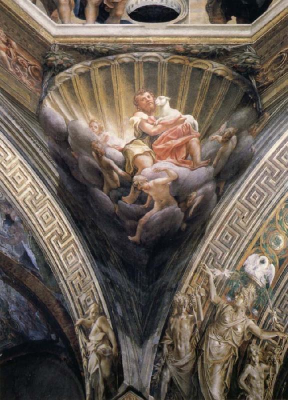 Correggio Pendentives depicting Saint Thomas,Saint Bernard,and Saint John