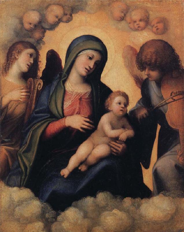 Correggio Madonna and Child with Angels playing Musical Instruments