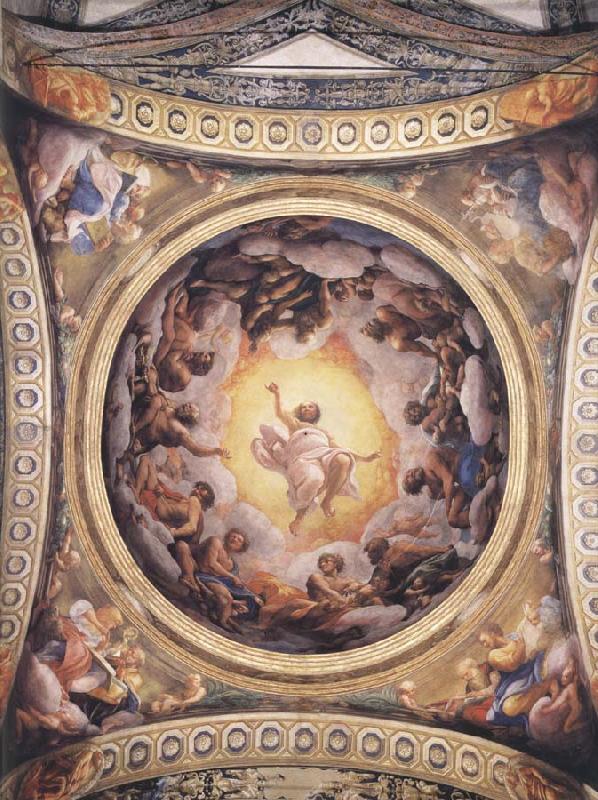 Correggio Vision of Saint john on the Island of Patmos,cupola