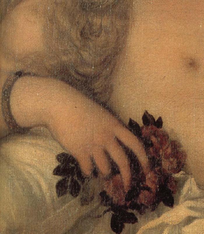 Titian Details of Venus of Urbino