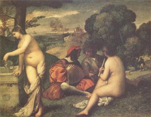 Titian Concert Champetre(The Pastoral Concert) (mk05)