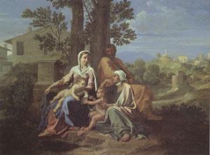 Poussin The Holy Family in a Landscape (mk05)