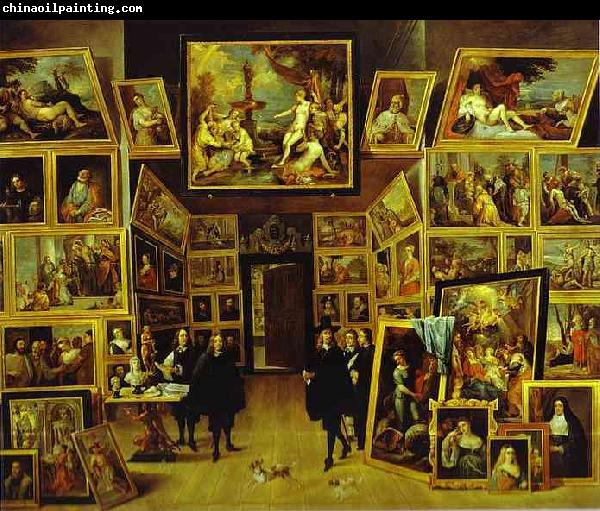    David Teniers Archduke Leopold William in his Gallery in Brussels