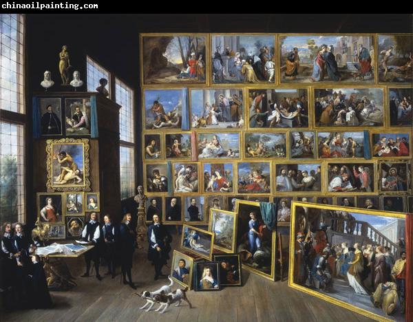    David Teniers Archduke Leopold William in his Gallery in Brussels-p