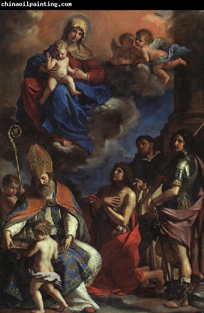  Giovanni Francesco  Guercino Virgin and Child with the Patron Saints of Modena