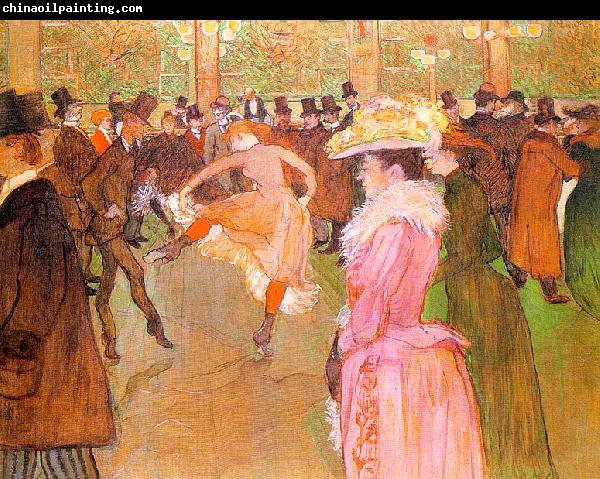  Henri  Toulouse-Lautrec Training of the New Girls by Valentin at the Moulin Rouge