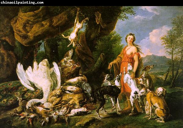  Jan  Fyt Diana with her Hunting Dogs Beside the Kill