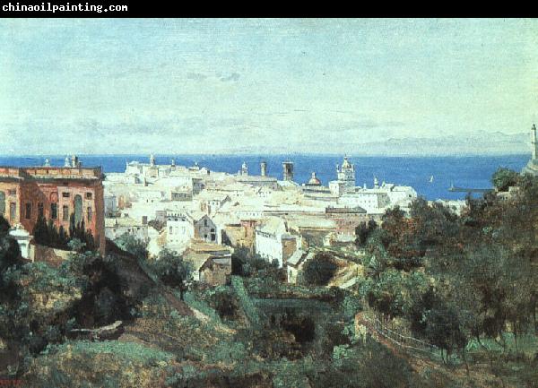  Jean Baptiste Camille  Corot View of Genoa