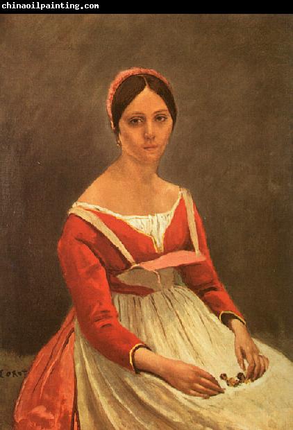  Jean Baptiste Camille  Corot Portrait of Mme Legois