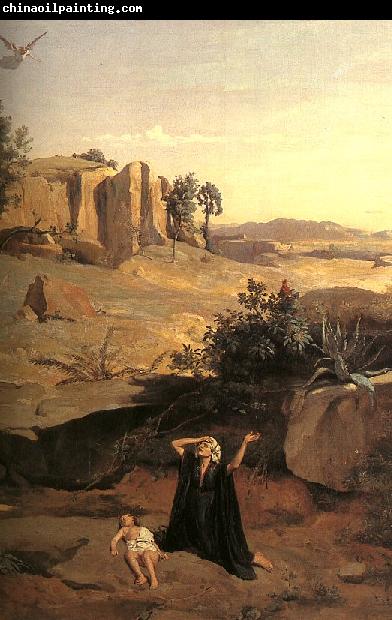  Jean Baptiste Camille  Corot Hagar in the Wilderness